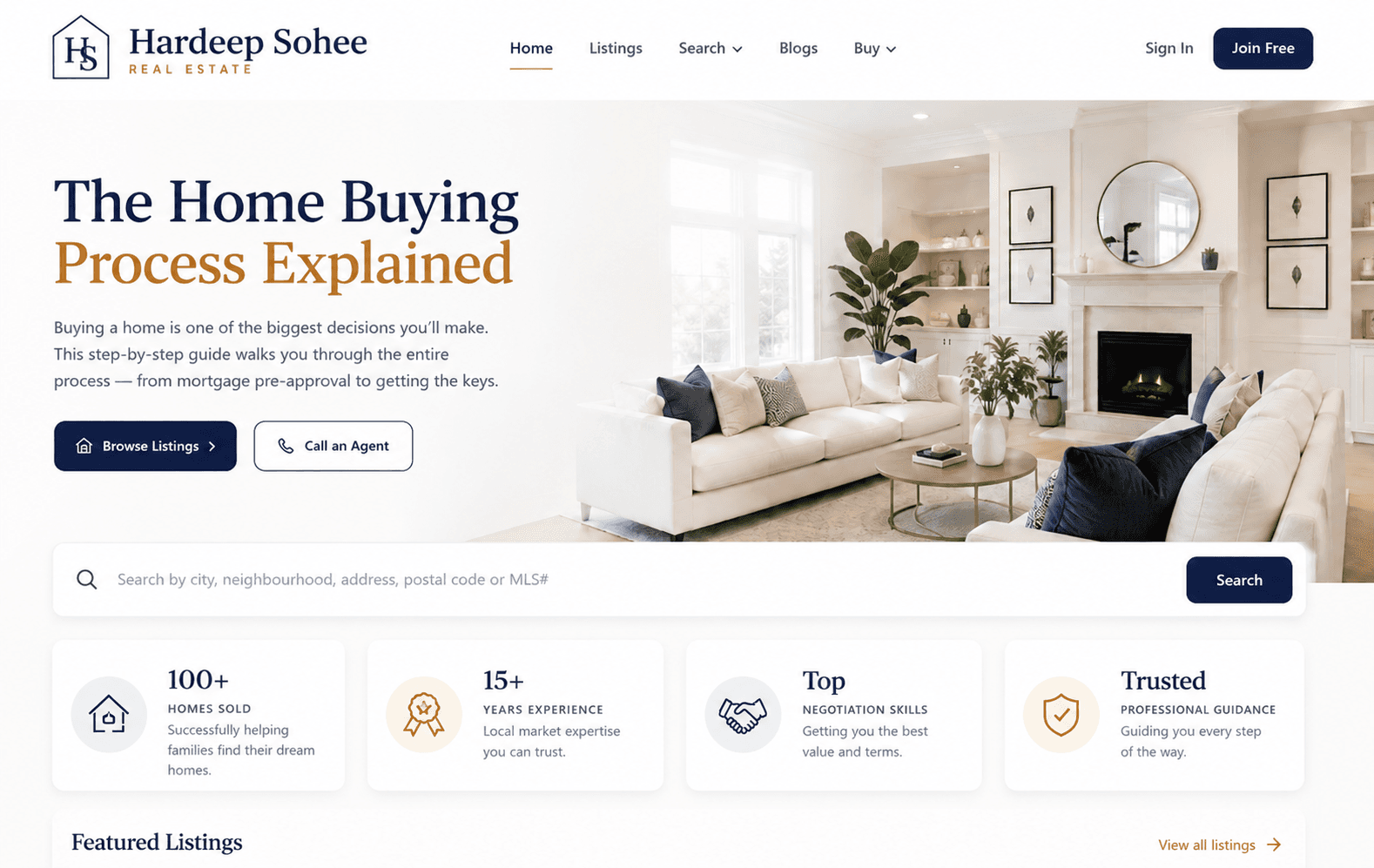 Website Interface